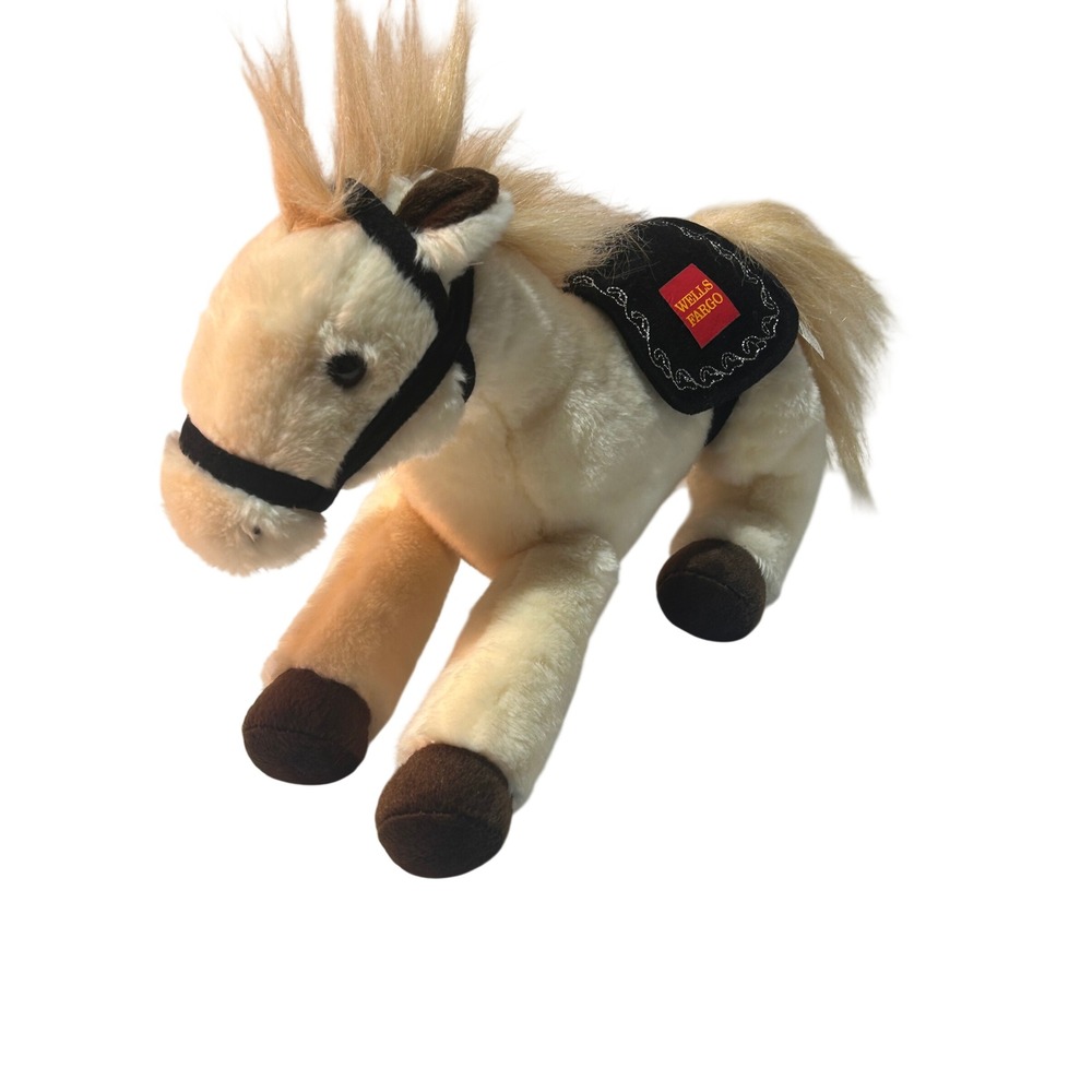 Wells Fargo Legendary Pony El Toro 2014 Stuffed Animal Plush Cream Horse